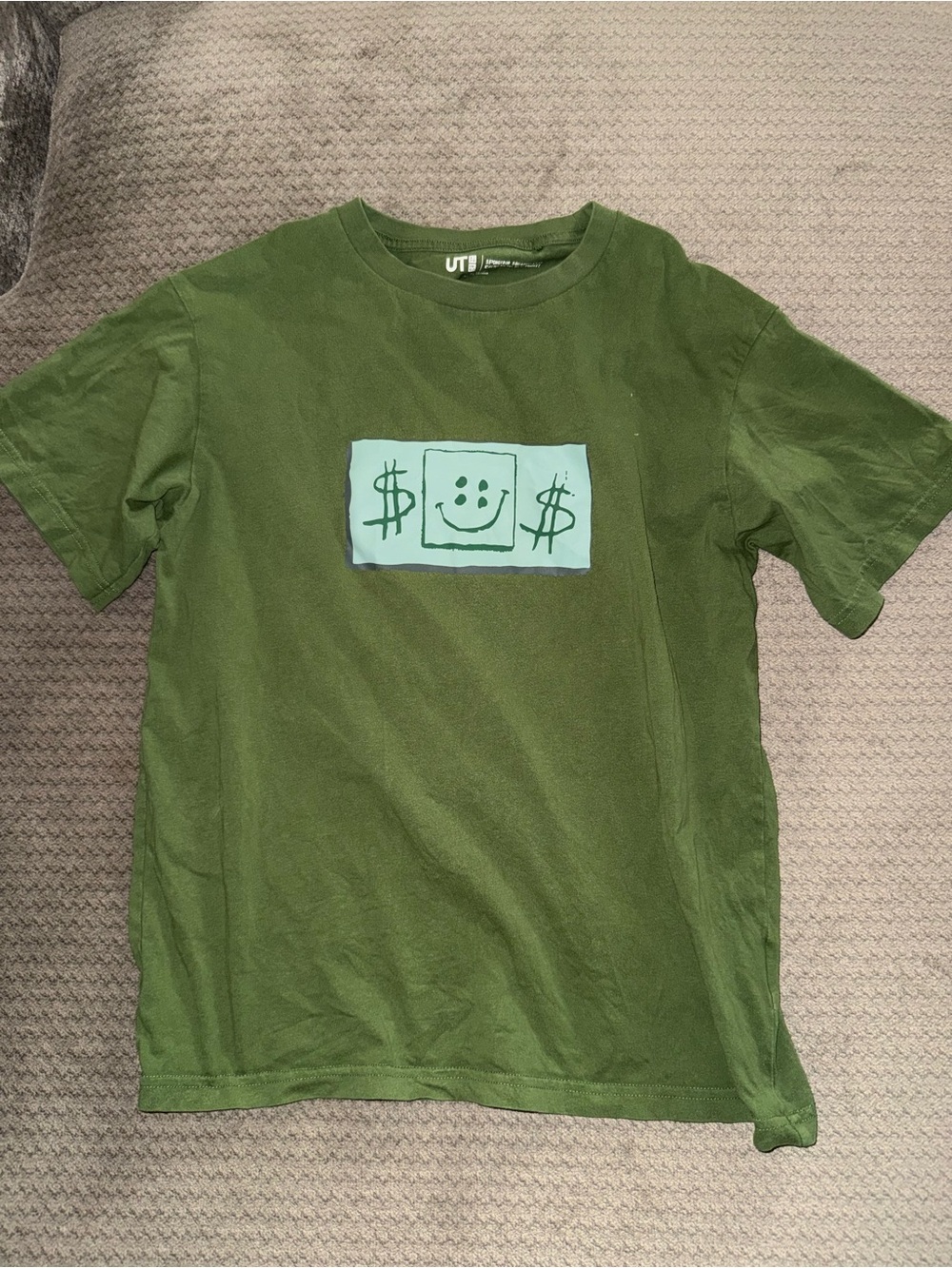Cactus Plant Flea Market Olive Green Tee with Mint Graphic